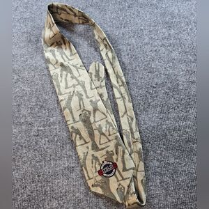 Vintage MLB Baseball Silk Tie All Over Print Players Novelty Necktie Sports Fan